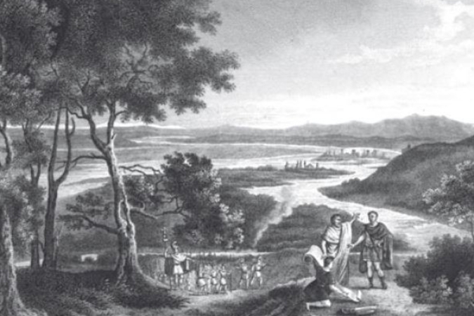 La fondation de Lyon, dessin de F.F. Richard (1829) - © Gallica