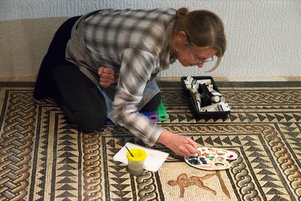 Restauration d'une mosaïque